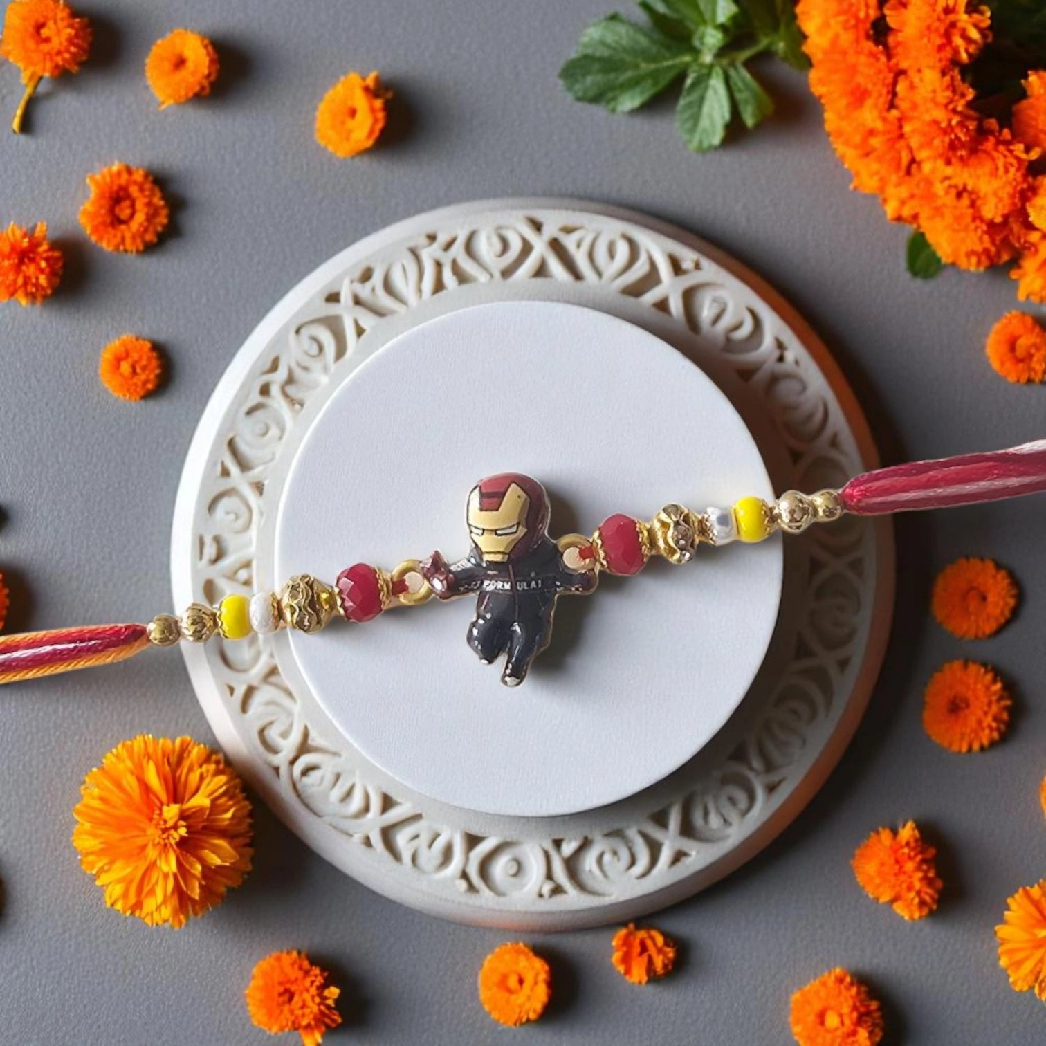 Stylish Super Hero Rakhi for Kids Smart Super hero Kids Rakhi for quick delivery in Canada ,USA Order from India and Abroad