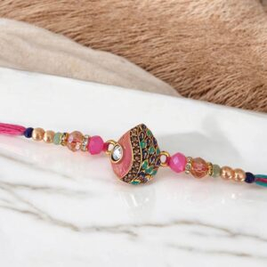 Send Rakhi to Canada : Stylish Kundan Rakhi | Create your own Rakhi Hamper
