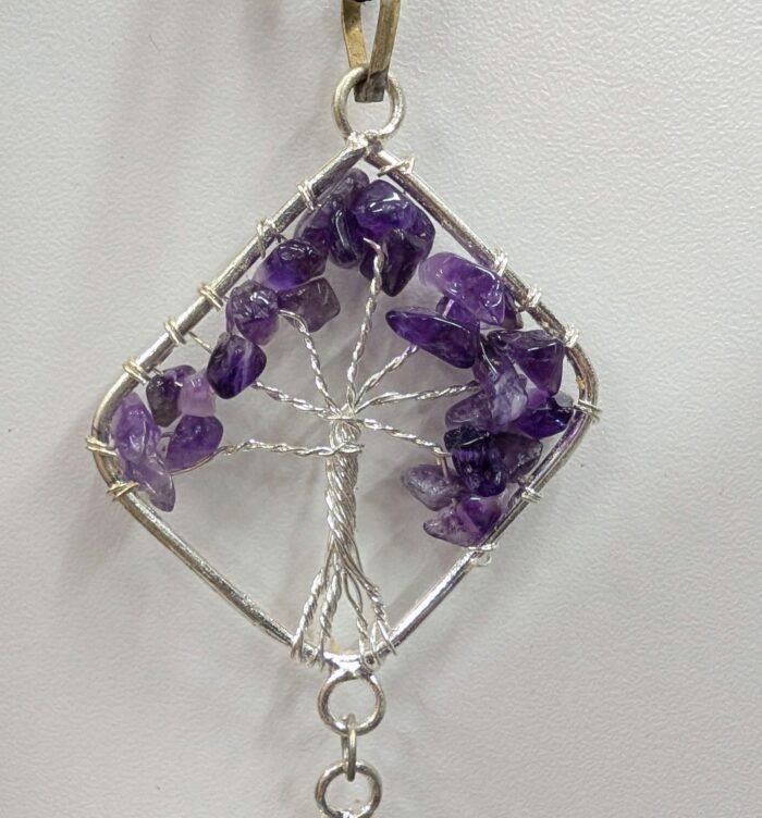 Tree of Life Hanging Decor 7 Chakra Crystals - Wall Decor for Meditation room - Image 4