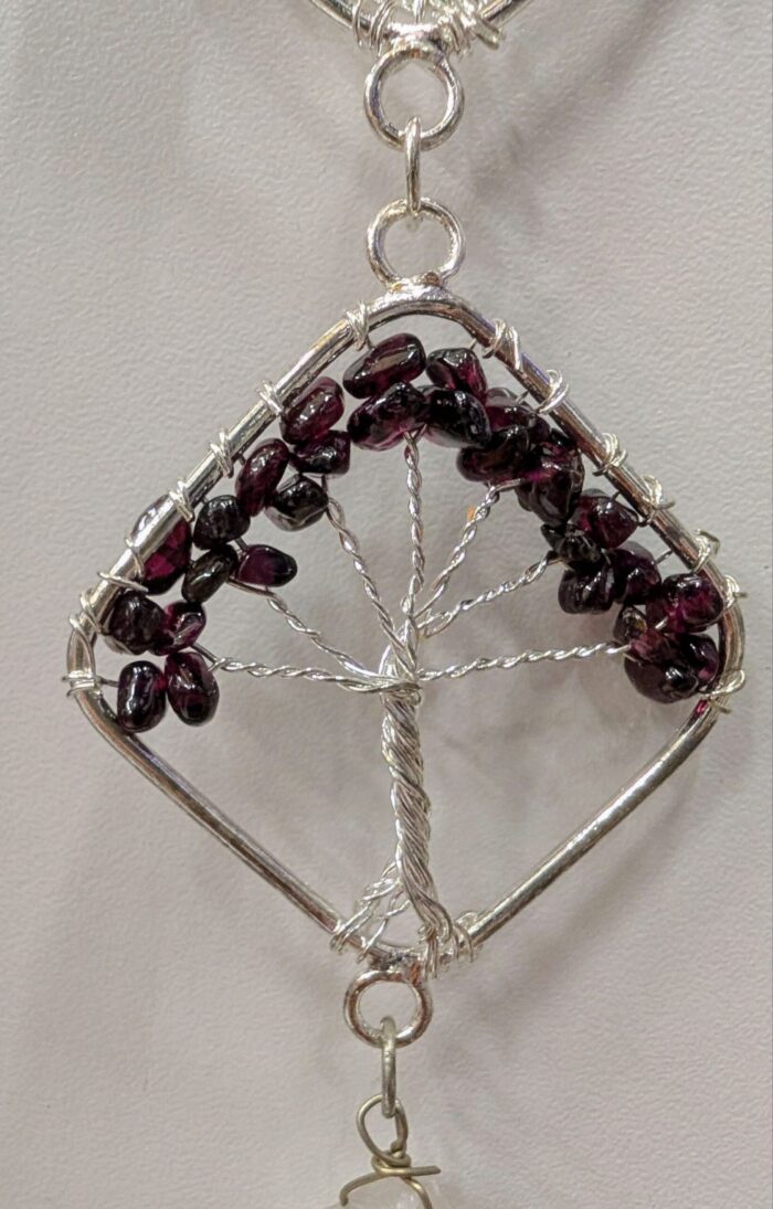 Tree of Life Hanging Decor 7 Chakra Crystals - Wall Decor for Meditation room - Image 7