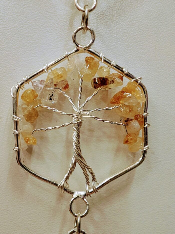 Tree of Life Hanging Decor 7 Chakra Crystals - Wall Decor for Meditation room - Image 6