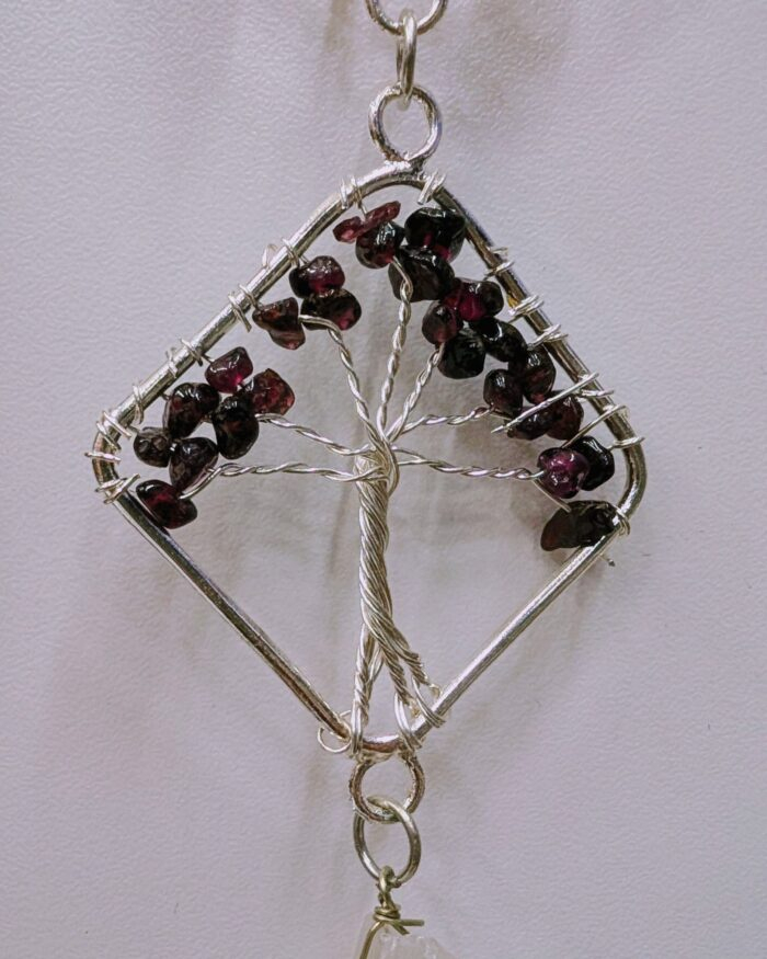 Tree of Life Hanging Decor 7 Chakra Crystals - Wall Decor for Meditation room - Image 7