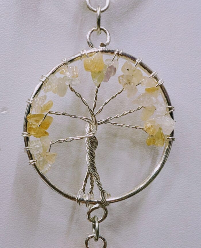 Tree of Life Hanging Decor 7 Chakra Crystals - Wall Decor for Meditation room - Image 9