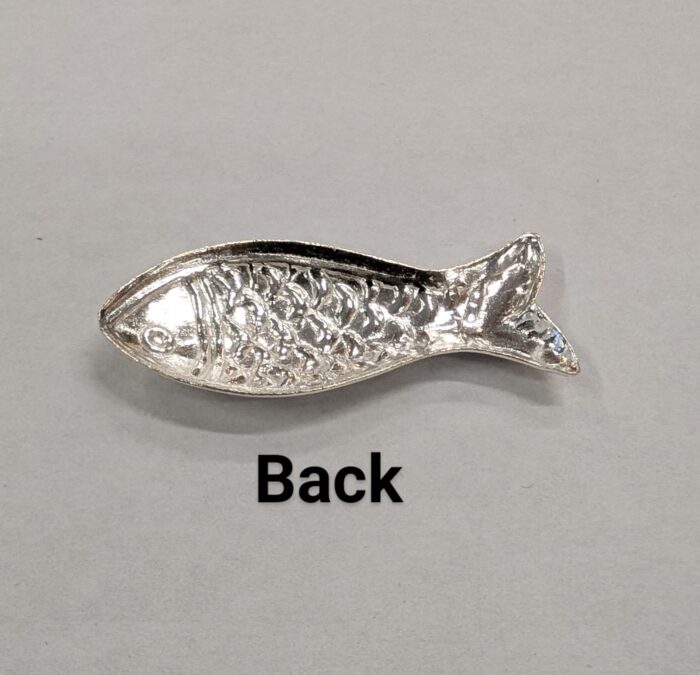 925 Silver Hindu religious Fish for Pooja - 3cm - Image 4