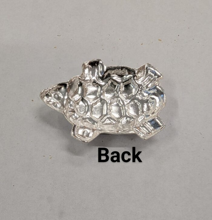 Silver Tortoise for Pooja - 3 cm