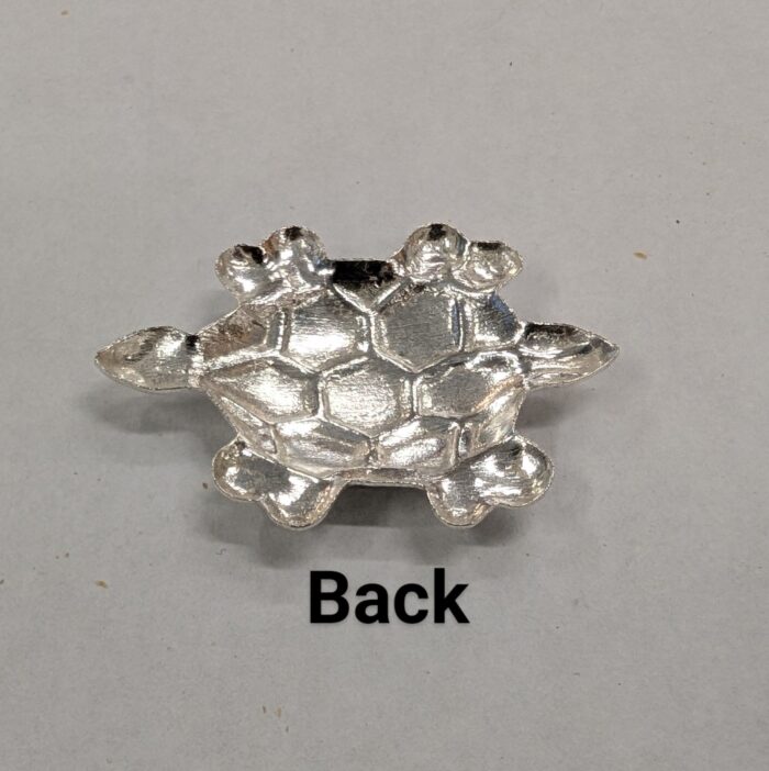 Silver Tortoise for Pooja - 3.5cm