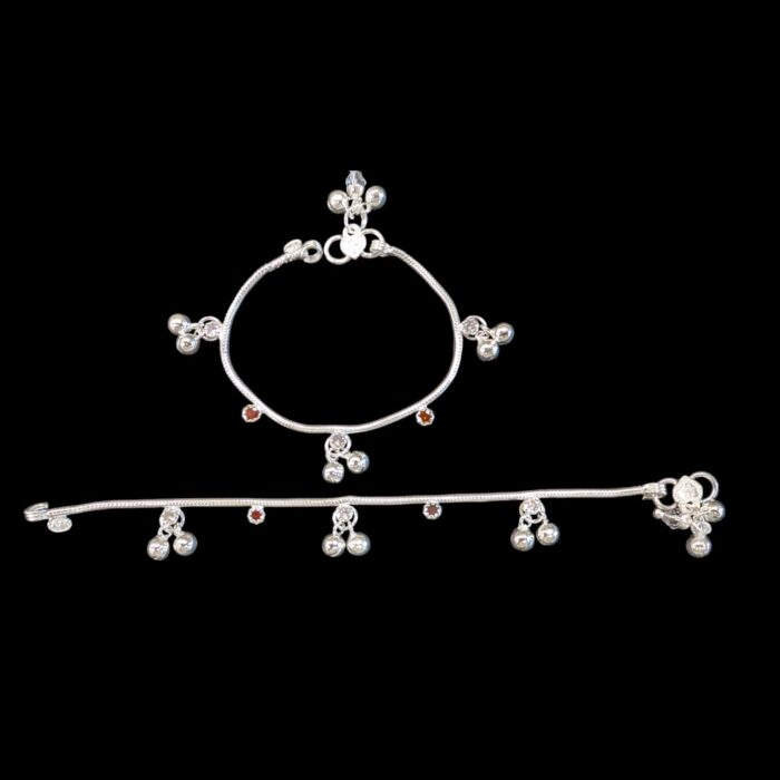 Pure Silver Anklet - 7 inch | Silver Anklet for Toddler