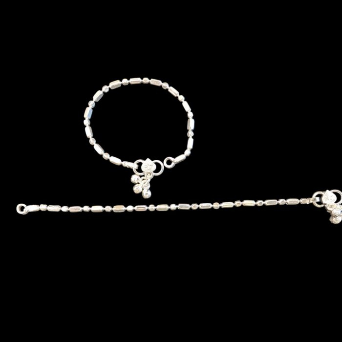 Pair of Silver Anklets for baby