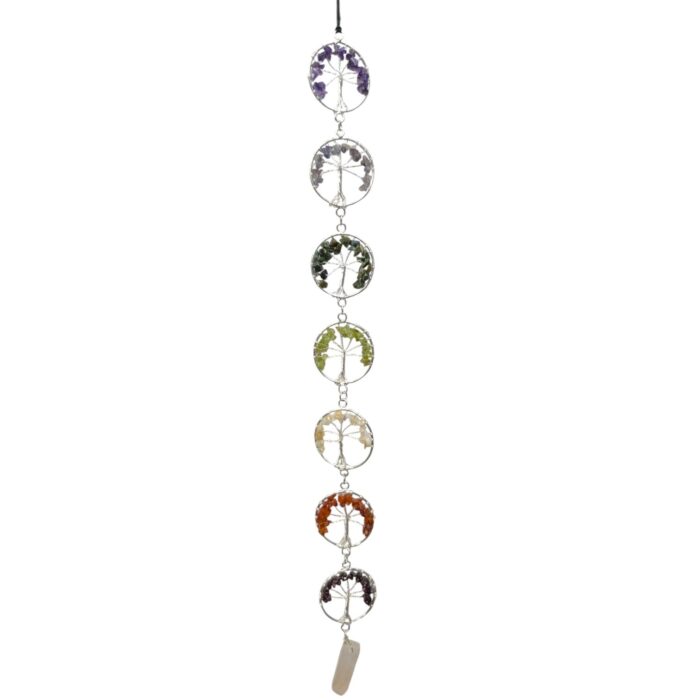 Tree of Life Hanging Decor 7 Chakra Crystals - Wall Decor for Meditation room - Image 3