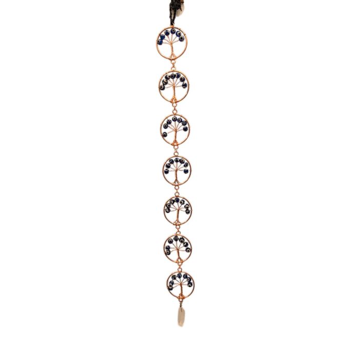 Tree of Life Hanging Decor with evil eye beads - Wall Decor - Copper - Image 5