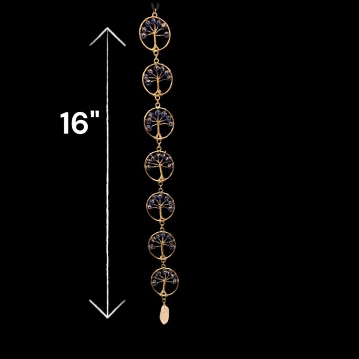 Tree of Life Hanging Decor with evil eye beads - Wall Decor - Golden - Image 5