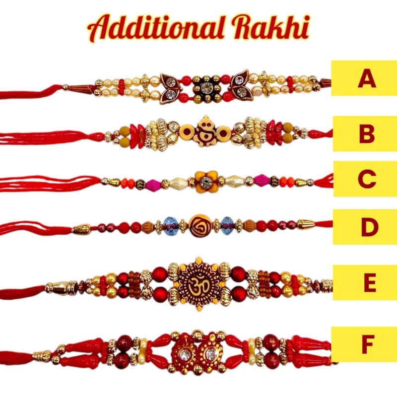 Option to add additional Rakhi's to your order
