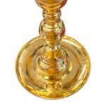 Close up of brass lamp