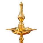 Close up of Large Brass Kerala Lamp