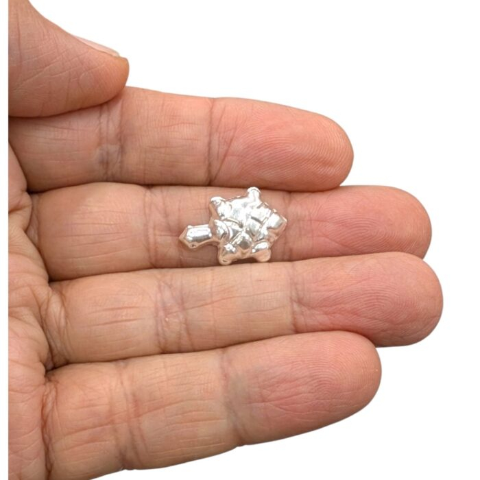 Silver Tortoise for Pooja - 2 cm