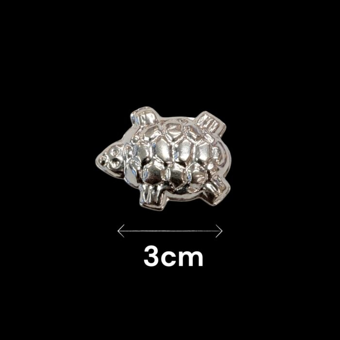 Silver Tortoise for Pooja - 3 cm