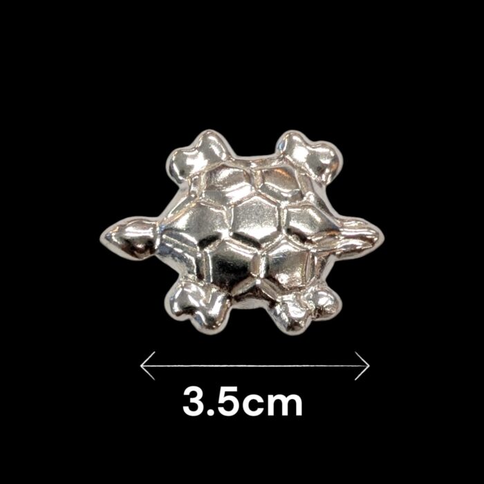 Silver Tortoise for Pooja - 3.5cm