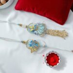 Stylish Bhaiya and Bhabi Rakhi Set | Bhai Bhabhi Rakhi Combo