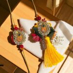 Matching Bhaiya Bhabhi Rakhi combo set | Quick shipping within Canada and US
