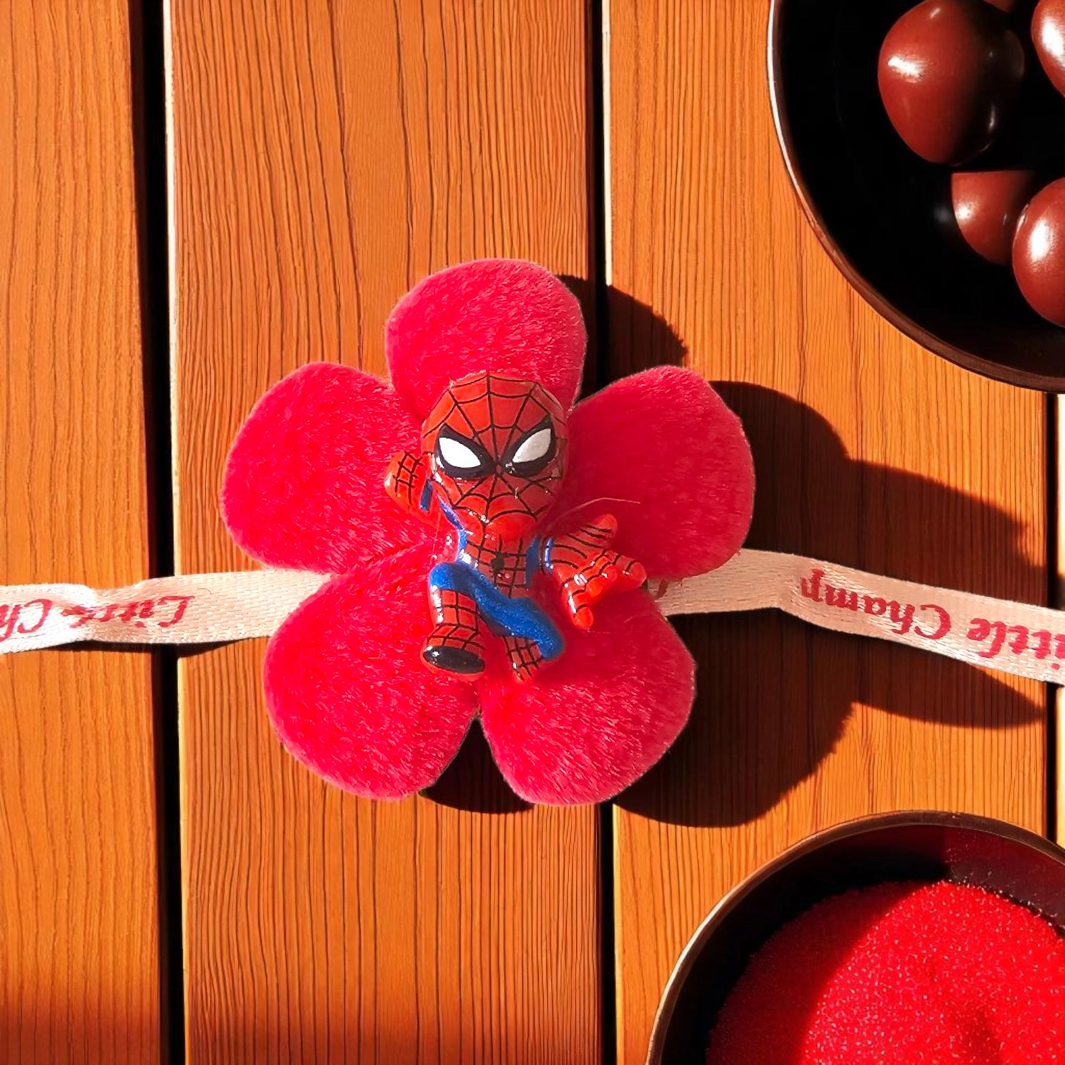 Super hero Kids Rakhi | 3D emblem with Led Super hero Kids Rakhi | 3D emblem with Led
