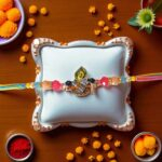 Send Rakhi to Canada : Elegant designer Rakhi - Murli Krishna