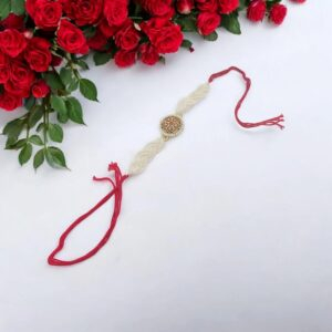 Designer Pearl Rakhi for quick delivery in Canada | Fast Rakhi shipping to USA and Canada from India