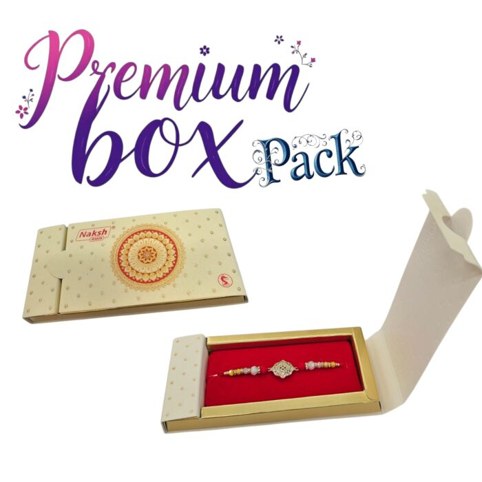 Premium box packing for the designer Rakhi