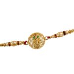 Close up of Ganesha Rakhi - Golden Oxidized | Custom design your own hamper