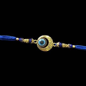 Evil eye Rakhi - Golden moon | Evil eye Rakhi