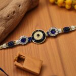 Evil eye Rakhi - Cz stone | Send Rakhi to Canada | Send Rakhi to USA