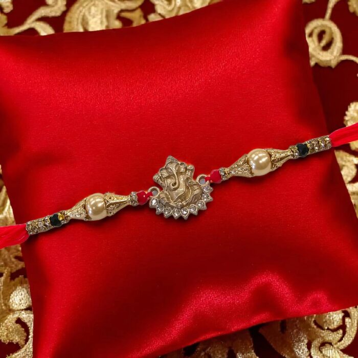 Auspicious Ganesha Rakhi | Send Rakhi to Canada | Send Rakhi in US with quick delivery