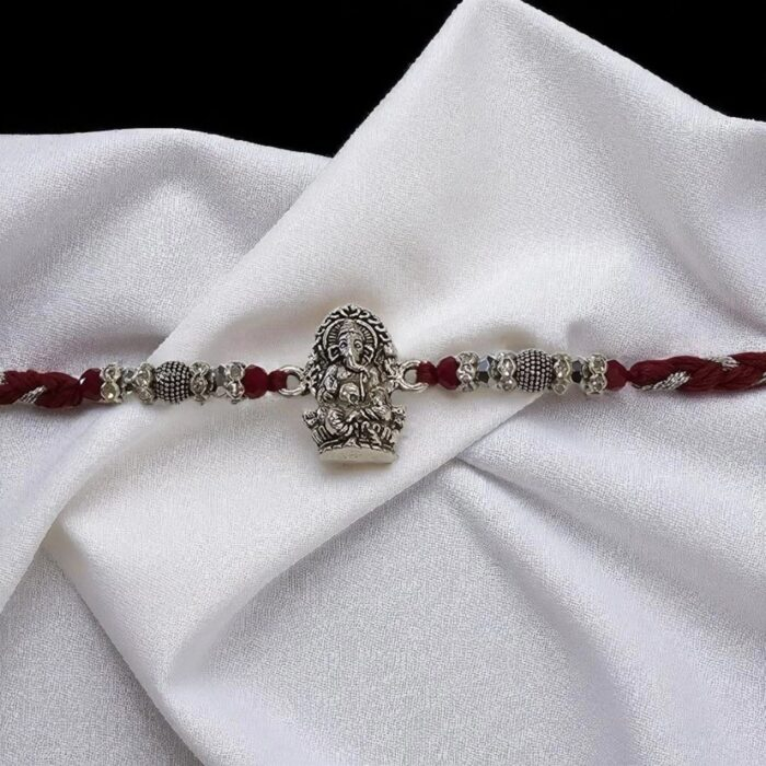 Auspicious Ganesha Rakhi | Send Rakhi to Canada | Send Rakhi in US with quick delivery