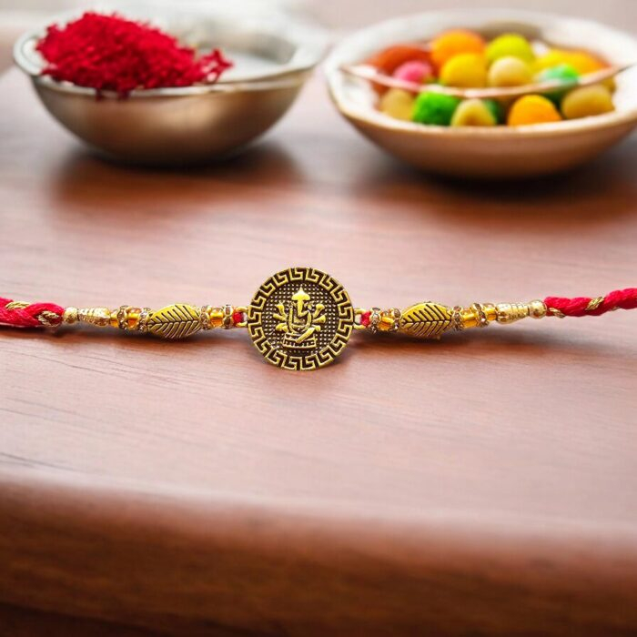 Auspicious Ganesh Rakhi | Chocolate Rakhi Hamper