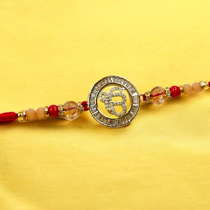 Premium Ik onkar Rakhi - AD Stone | Ek onkar Rakhi