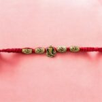 Elegant minimalistic Ganesha Rakhi
