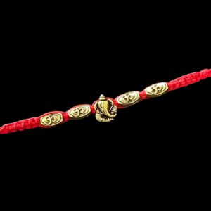 Close up of Auspicious Ganesh Rakhi