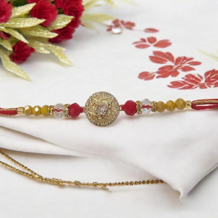 Premium Ad stone rakhi | Cz stone Designer Rakhi