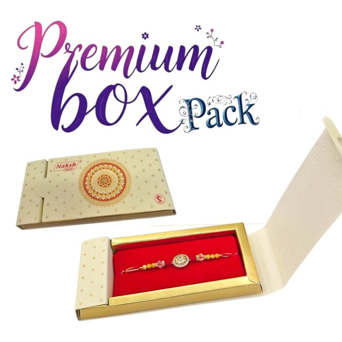 Premium box packing for the designer Rakhi