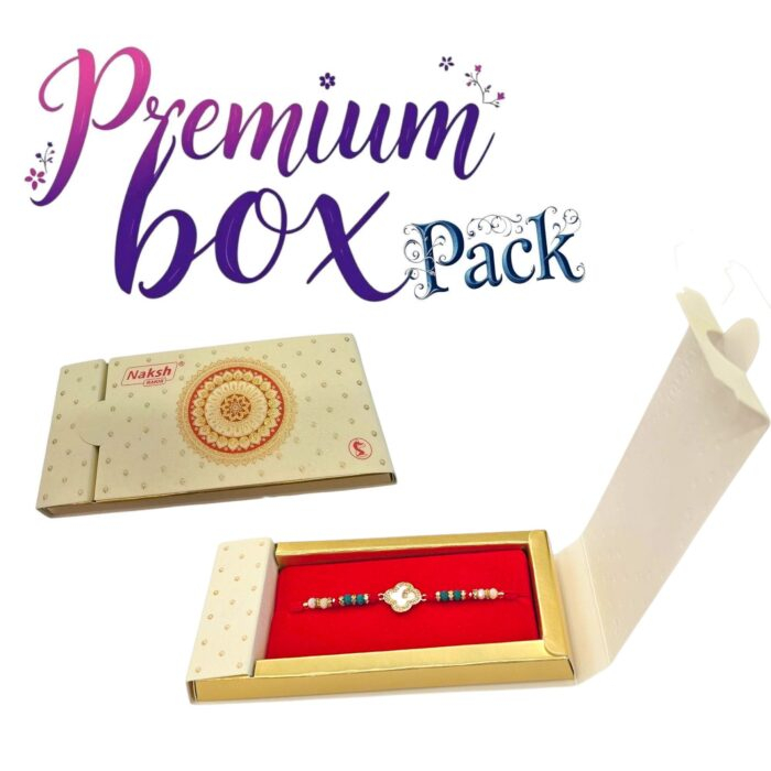 Premium box packing for the designer Rakhi : Send Rakhi in Canada for lowest cost