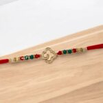 Send Rakhi to Canada: Close up of Colorful Designer Rakhi