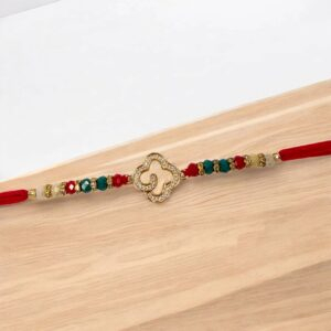 Send Rakhi to Canada: Close up of Colorful Designer Rakhi