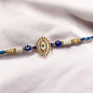 Close up of Evil eye rakhi