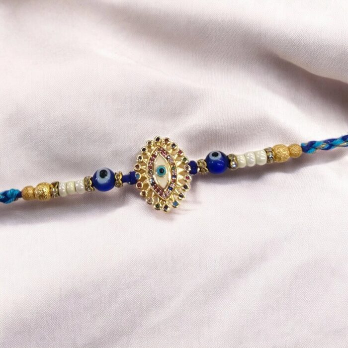 Close up of Evil eye rakhi