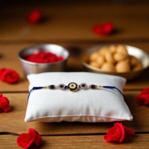 Evil eye Rakhi - Cz stone | Send Rakhi to Canada | Send Rakhi to USA