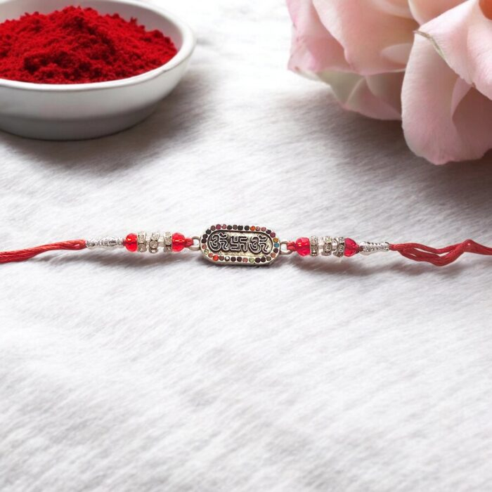 Premium Rakhi -Om and Swastik | Send Rakhi to Canada | Send Rakhi in USA