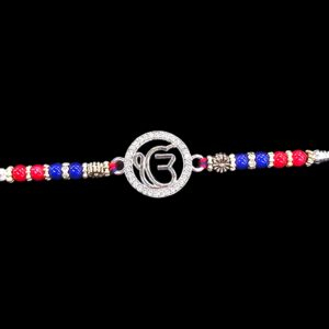 Pure Silver Ek onkar Rakhi | Sterling SIlver Ik onkar Rakhi