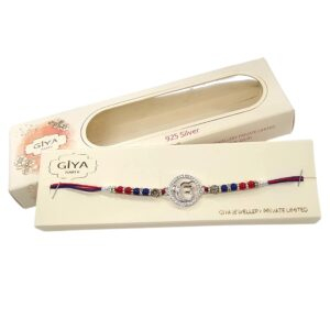 Pure Silver Ek onkar Rakhi | Sterling Silver Ik onkar Rakhi