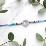 Pure Silver Rakhi - Sterling Silver Om Rakhi