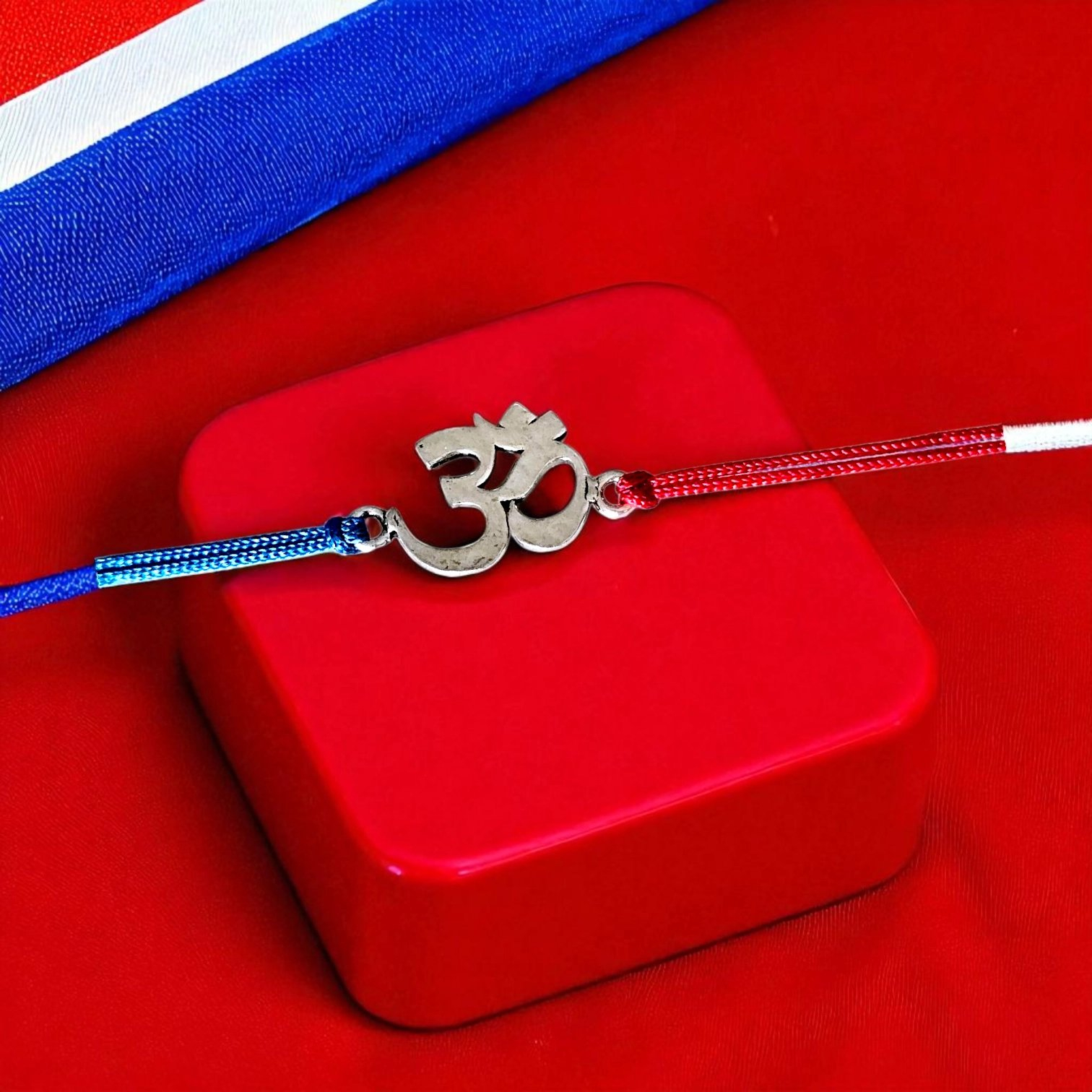 Pure Silver Rakhi - Om Pure Silver Rakhi - Om | 925 Sterling Silver Rakhi