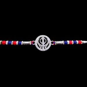 Pure Silver Khanda Rakhi | Sterling silver Rakhi